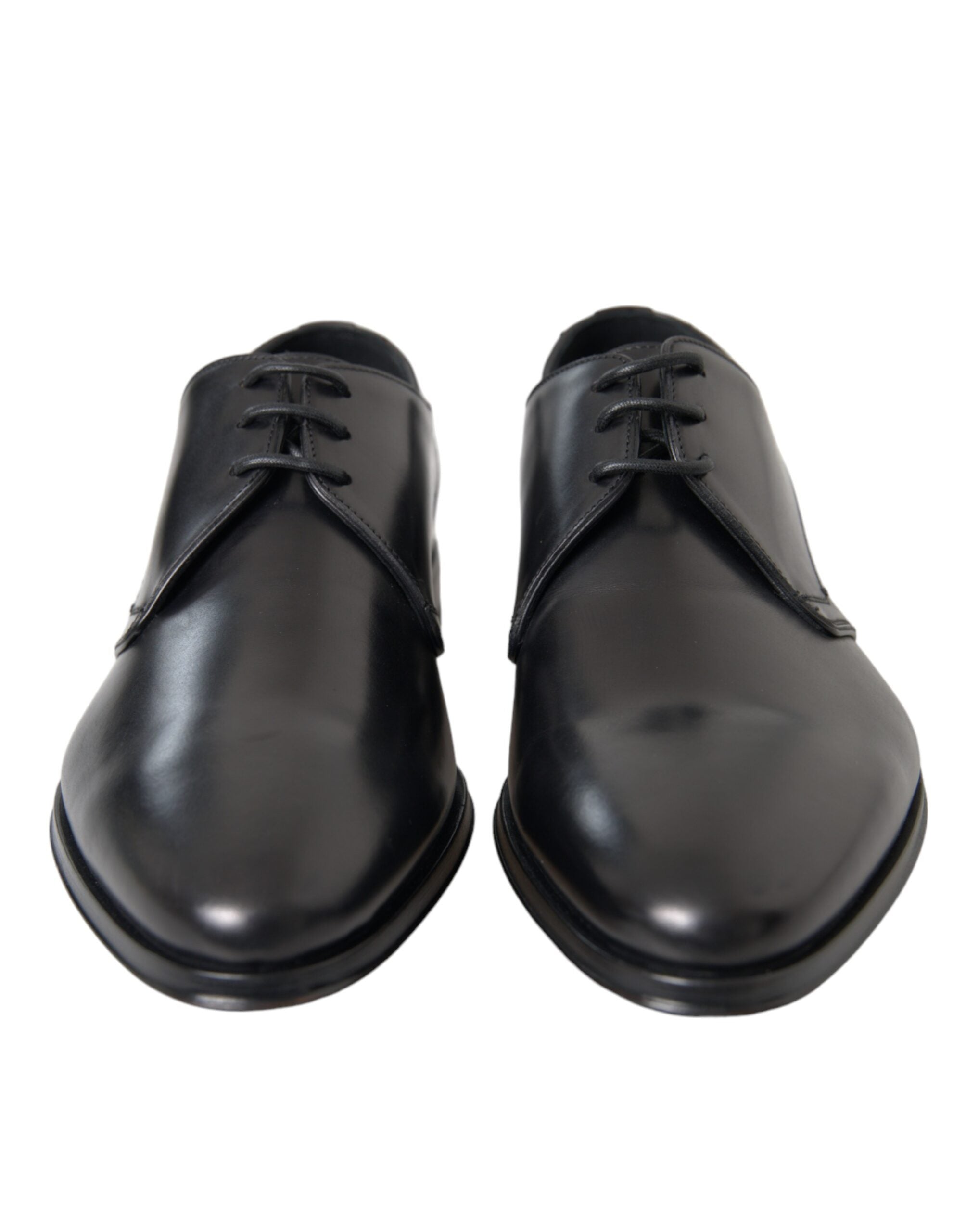 Dolce & Gabbana Black Leather Derby Formal Dress Men Shoes LUNESCAPE