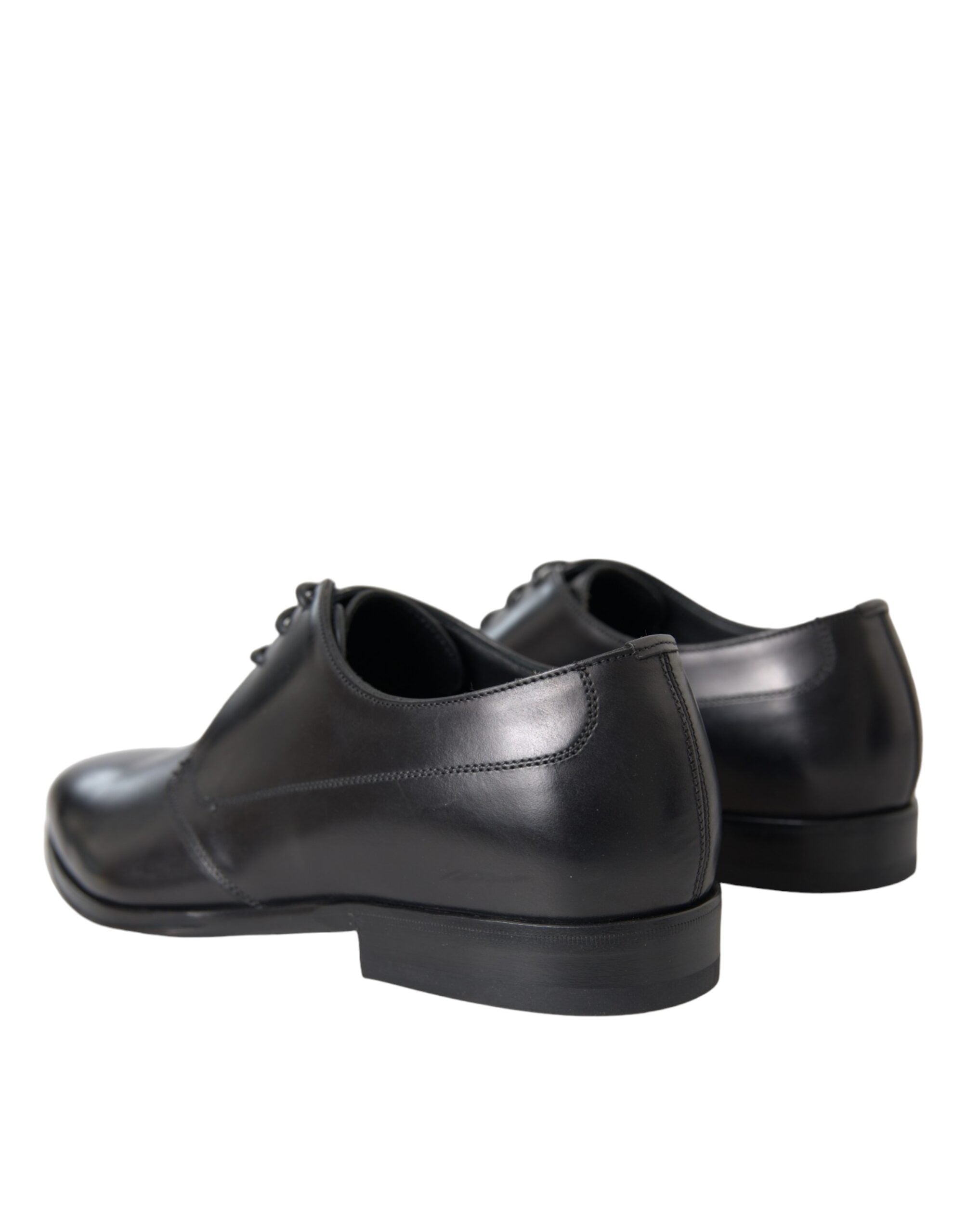 Dolce & Gabbana Black Leather Derby Formal Dress Men Shoes LUNESCAPE