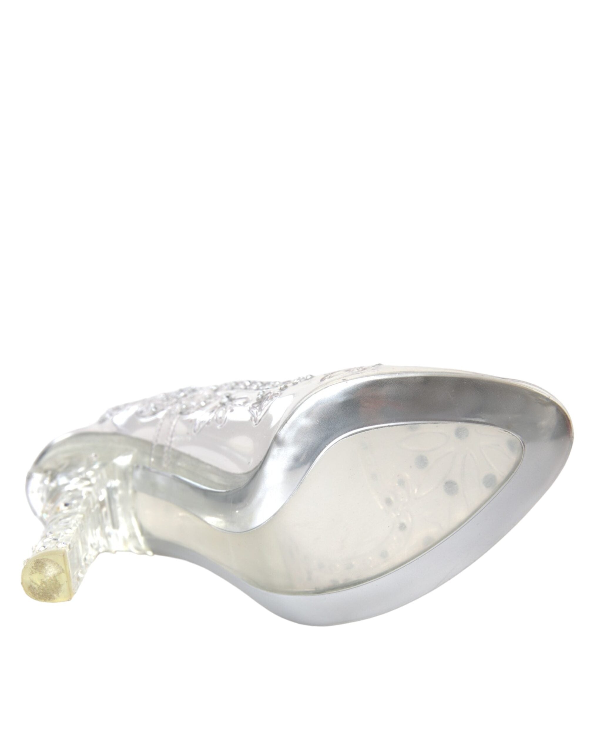 Dolce & Gabbana Clear Floral Crystal Heels CINDERELLA Shoes LUNESCAPE