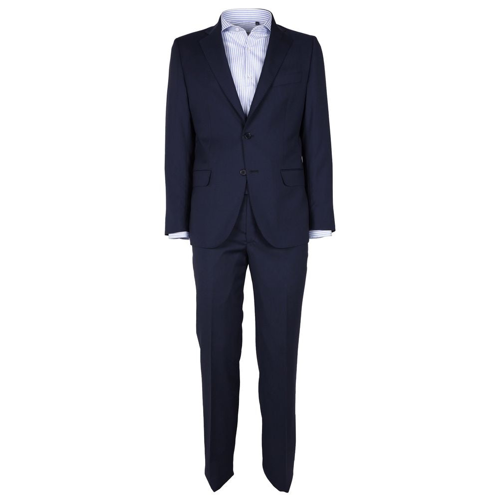 Made in Italy Blue Wool Men's Suit LUNESCAPE