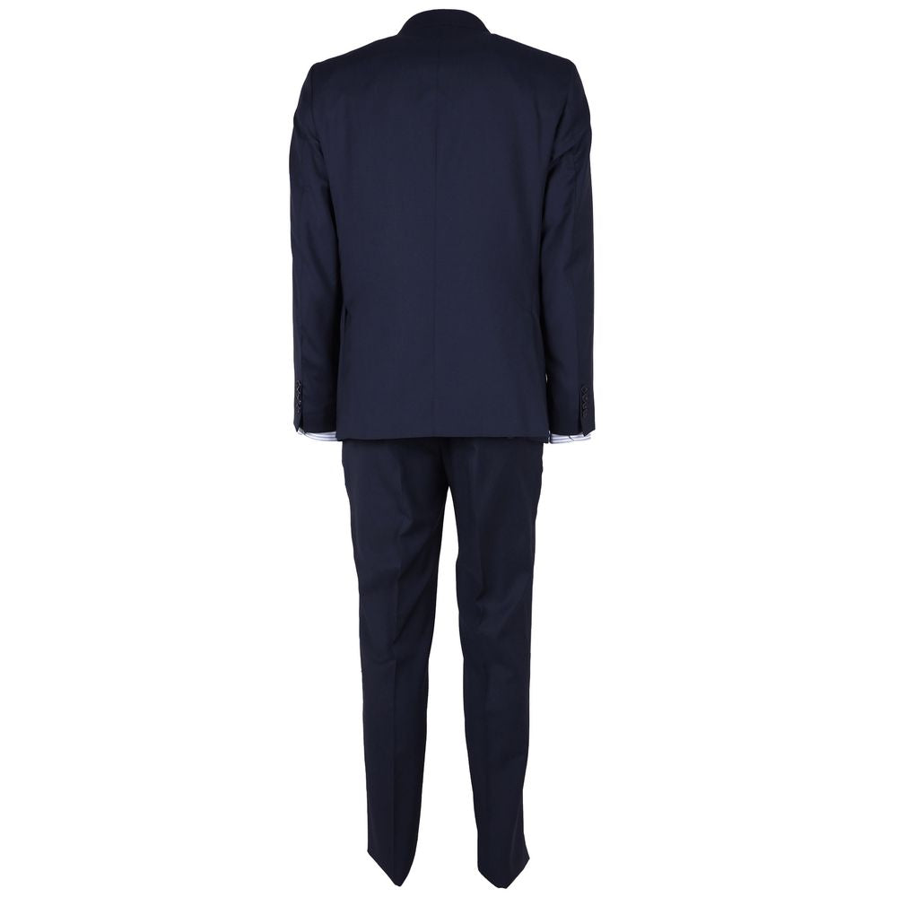 Made in Italy Blue Wool Men's Suit LUNESCAPE