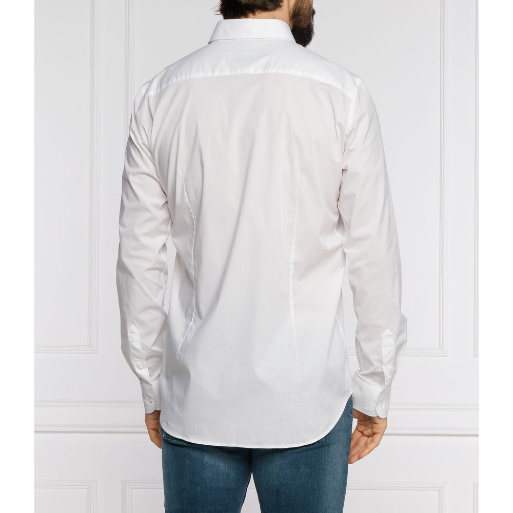 Aeronautica Militare White Cotton Men's Shirt LUNESCAPE