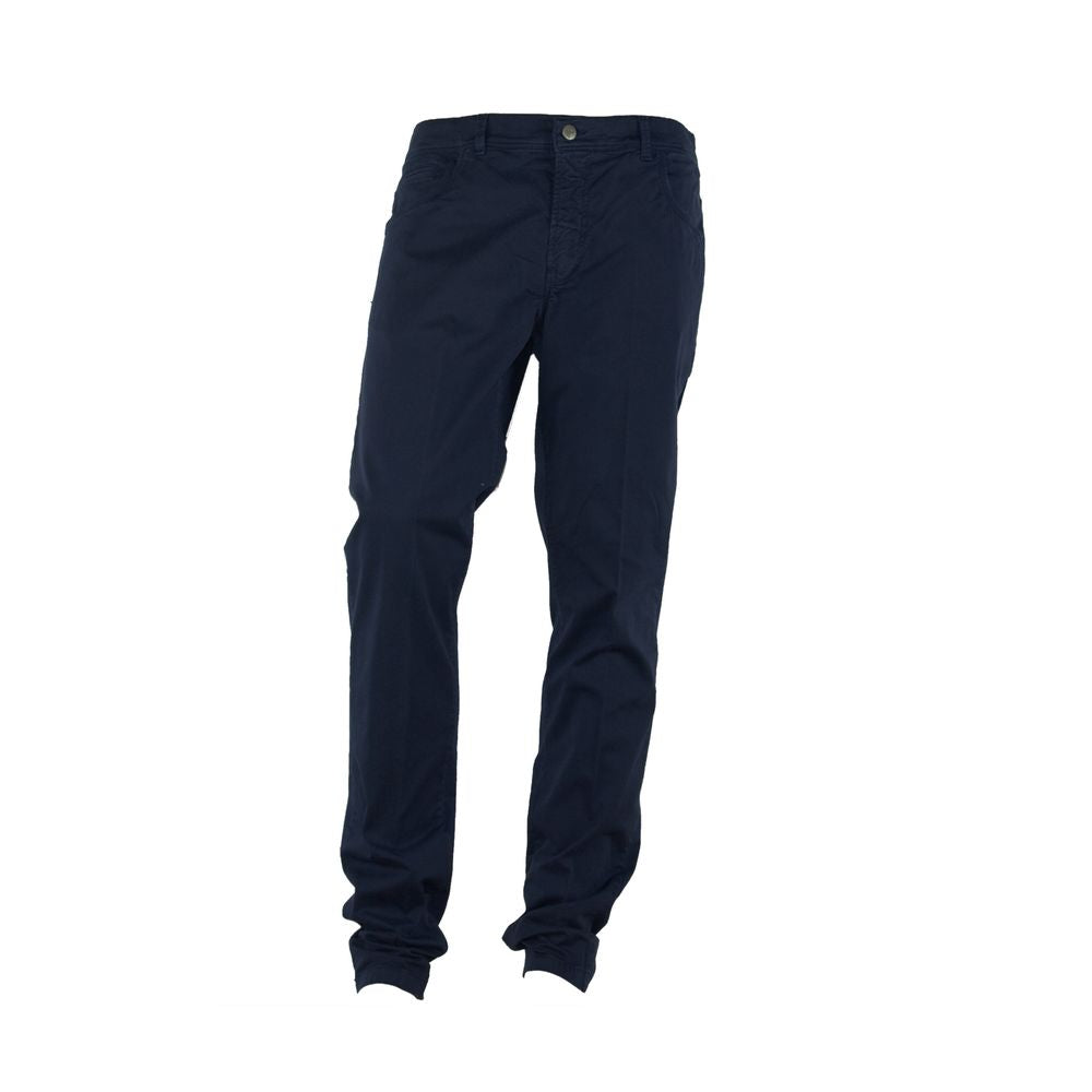 Made in Italy Sophisticated Summer Cotton-Blend Trousers LUNESCAPE