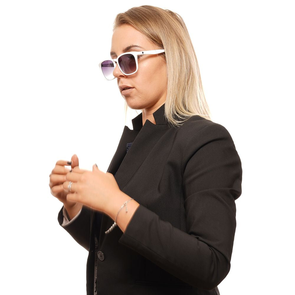 Spy White Plastic Sunglasses