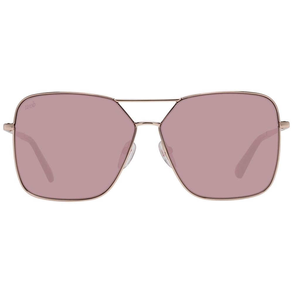 Web Rose Gold Women Sunglasses LUNESCAPE