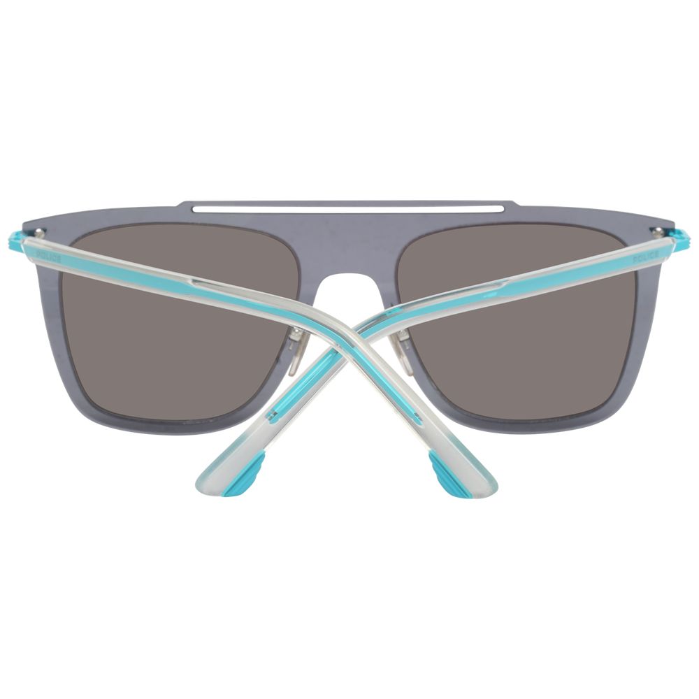 Police Gray Metal & Plastic Sunglasses