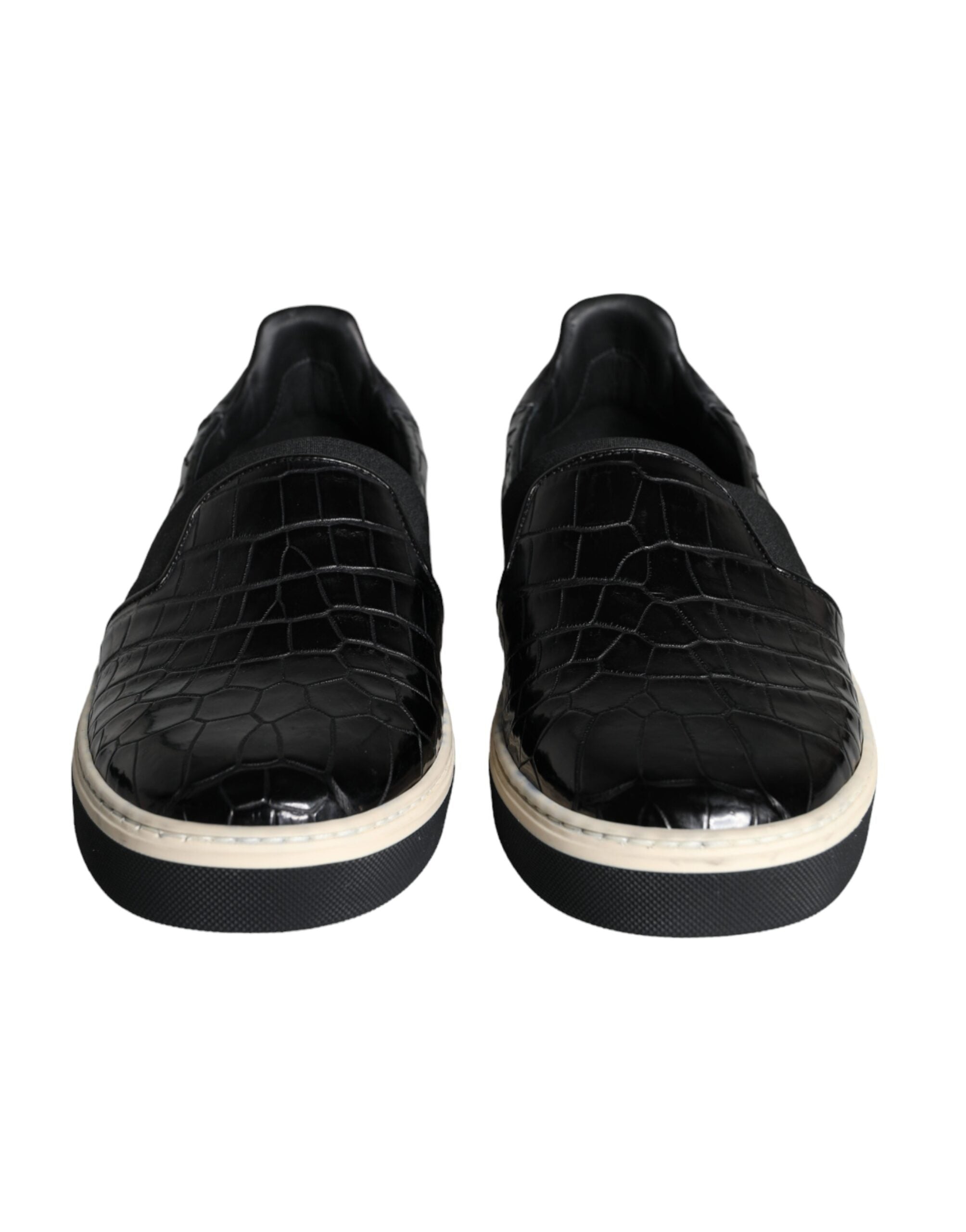 Dolce & Gabbana Black Leather Loafers