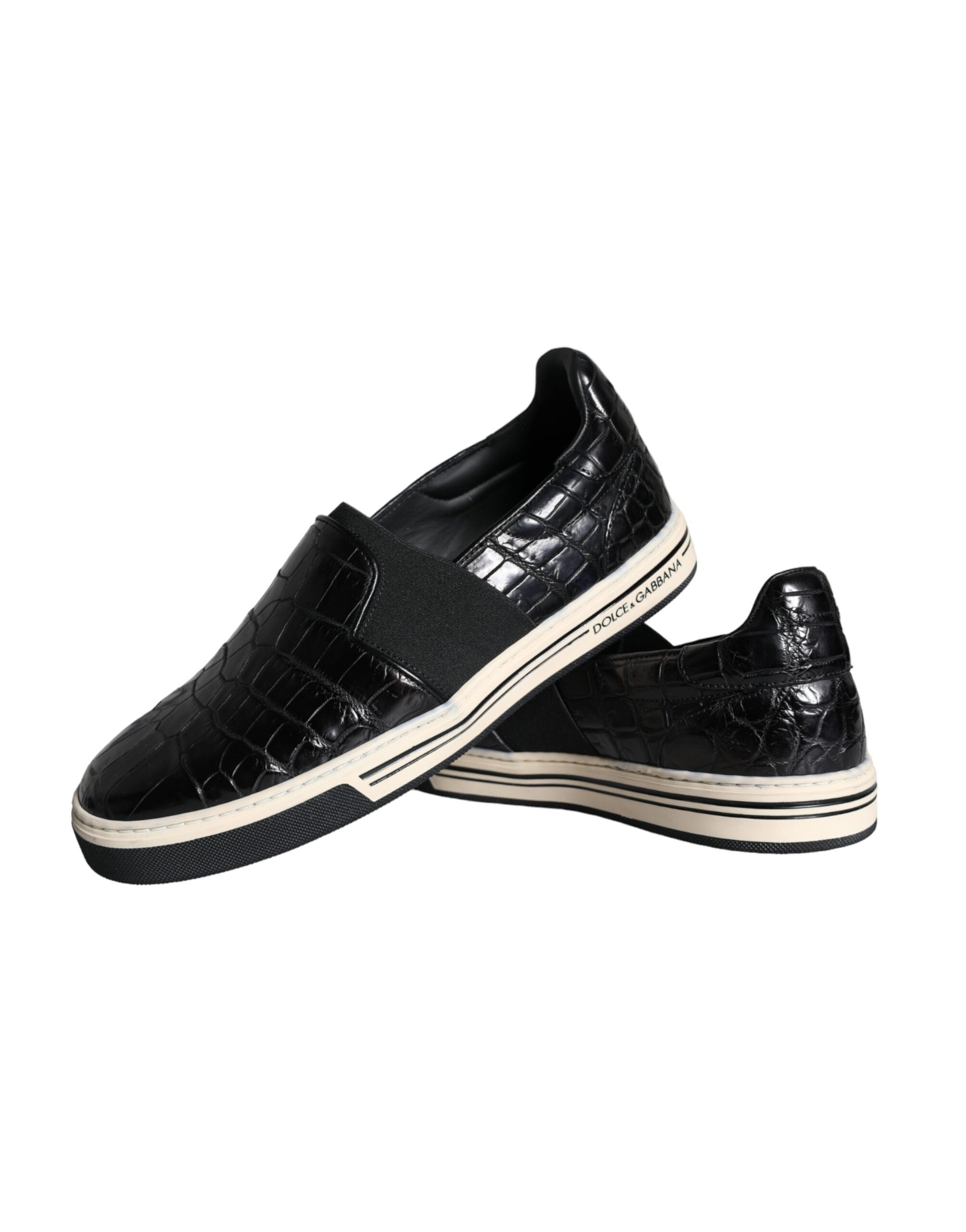 Dolce & Gabbana Black Leather Loafers