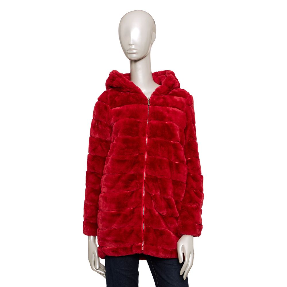 Baldinini Trend Red Polyester Women Jacket LUNESCAPE