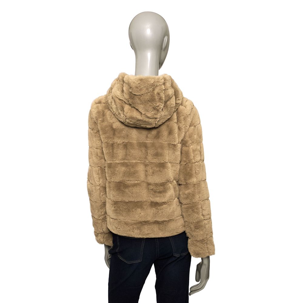 Baldinini Trend Beige Polyester Women Jacket LUNESCAPE