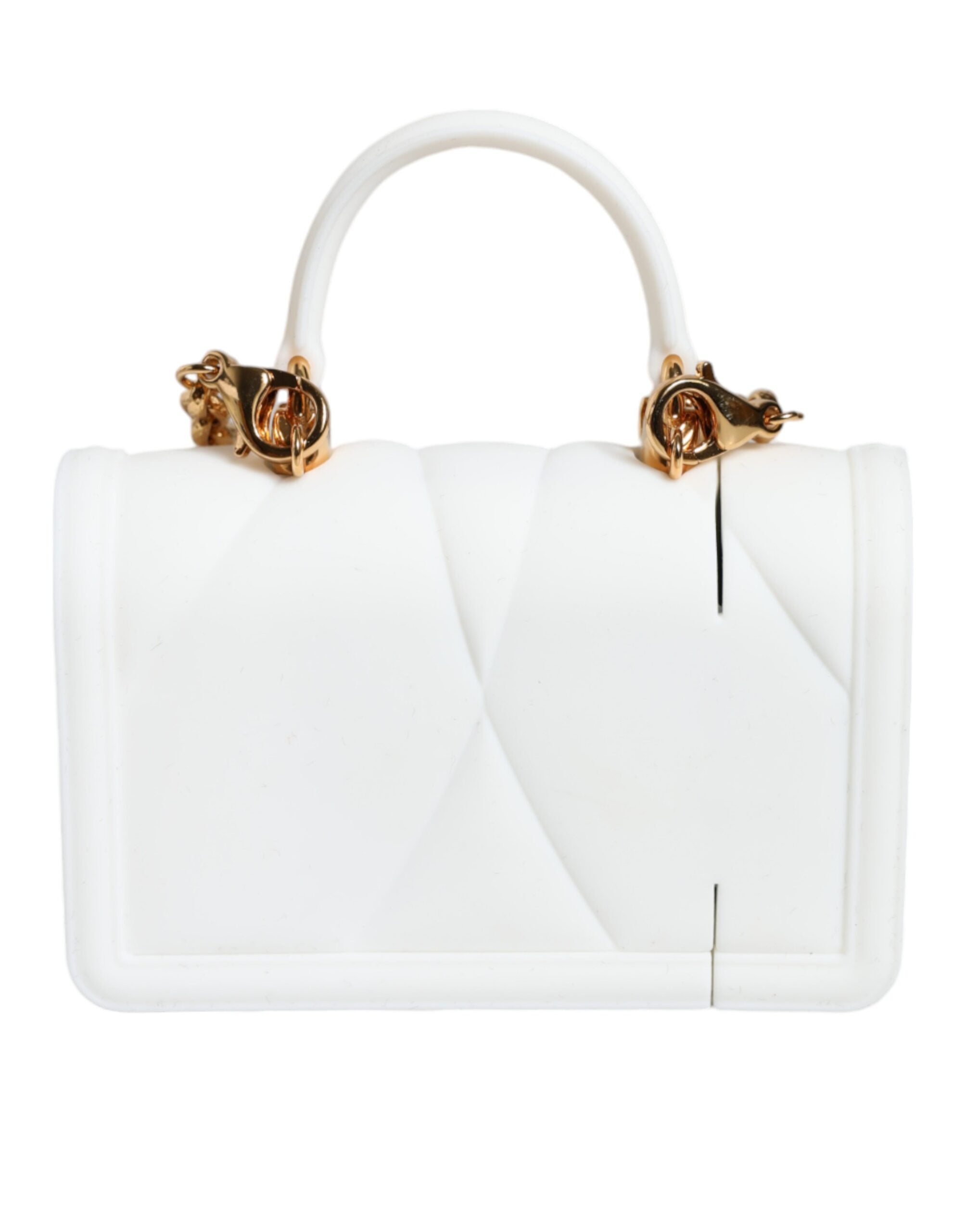 Dolce & Gabbana White Silicone Devotion Heart Cover Hand Bag Airpod Case LUNESCAPE