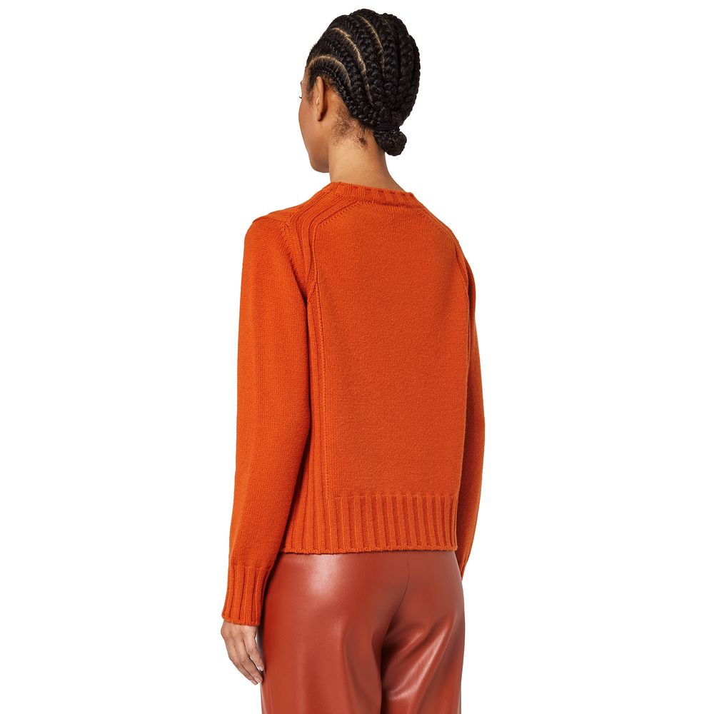 Alpha Studio Orange Cashmere Sweater LUNESCAPE