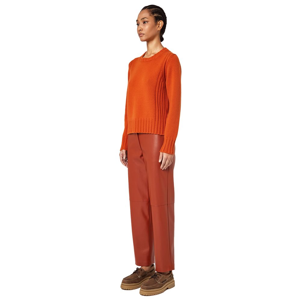 Alpha Studio Orange Cashmere Sweater LUNESCAPE