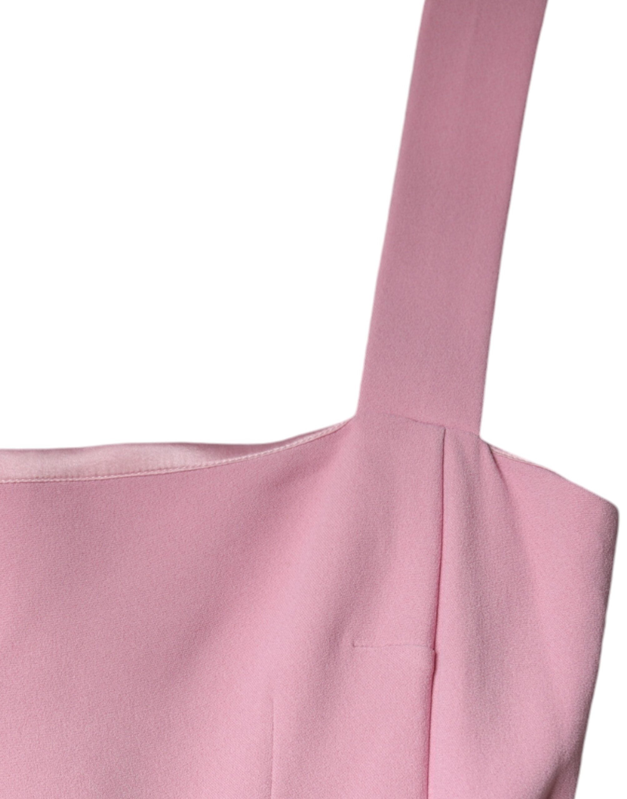 Dolce & Gabbana Pink A-line Flare Sleeveless Dress LUNESCAPE