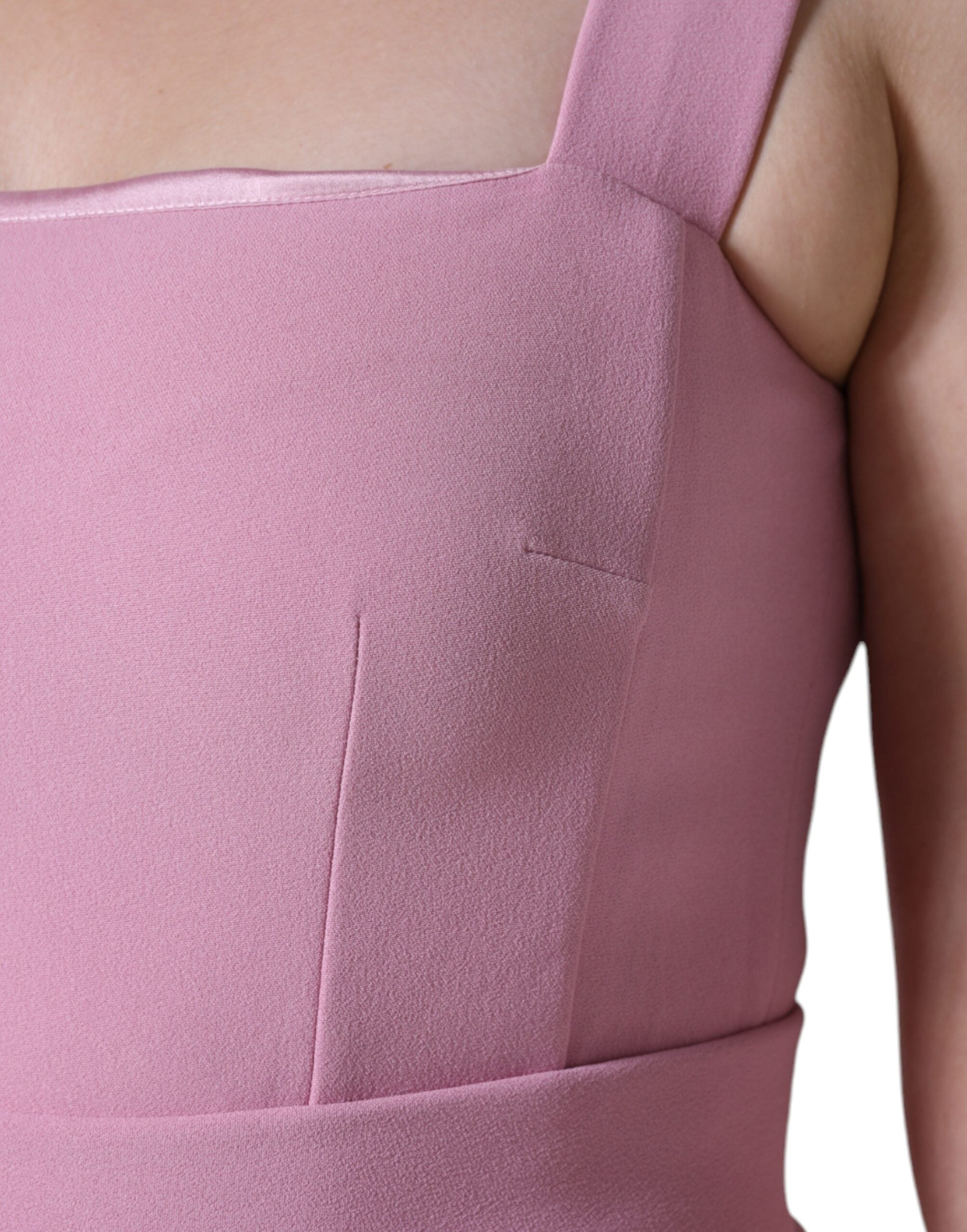 Dolce & Gabbana Pink A-line Flare Sleeveless Dress LUNESCAPE