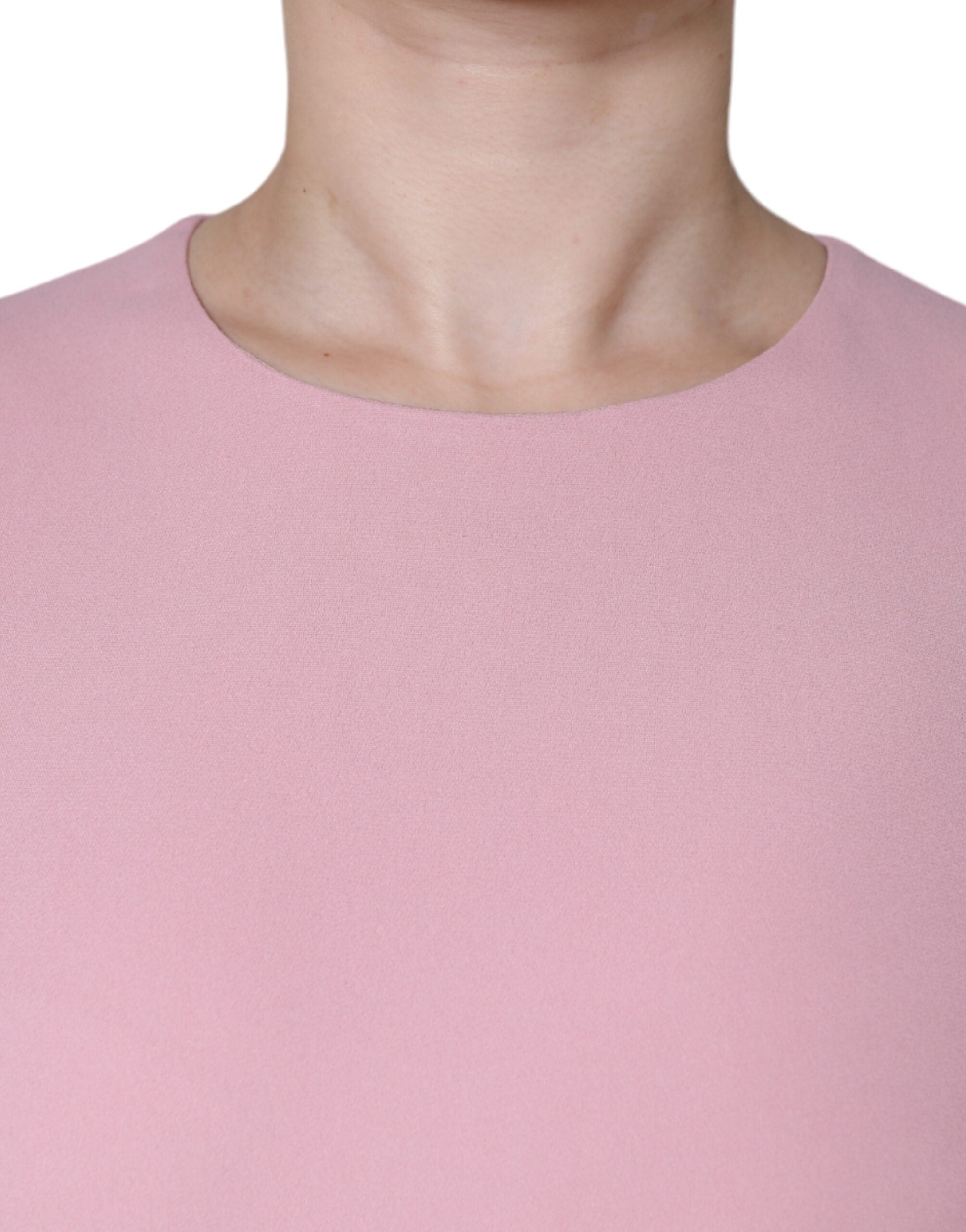 Dolce & Gabbana Pink A-line 3/4 Sleeves Dress LUNESCAPE