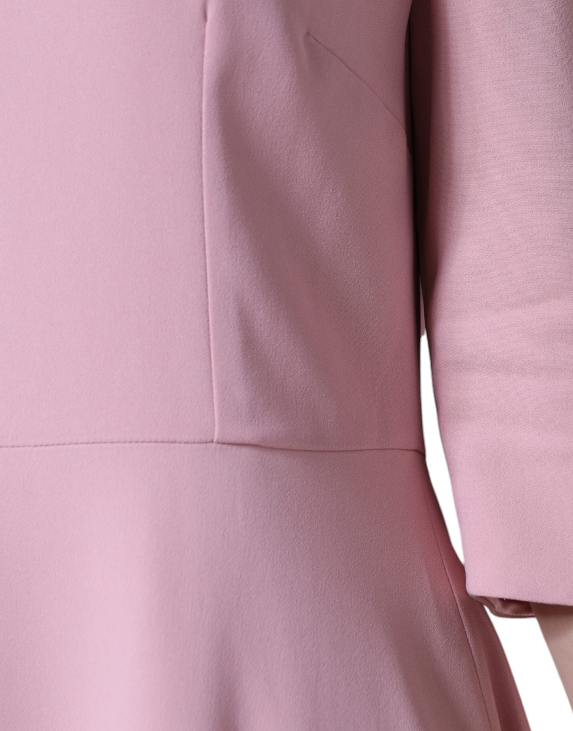 Dolce & Gabbana Pink A-line 3/4 Sleeves Dress LUNESCAPE