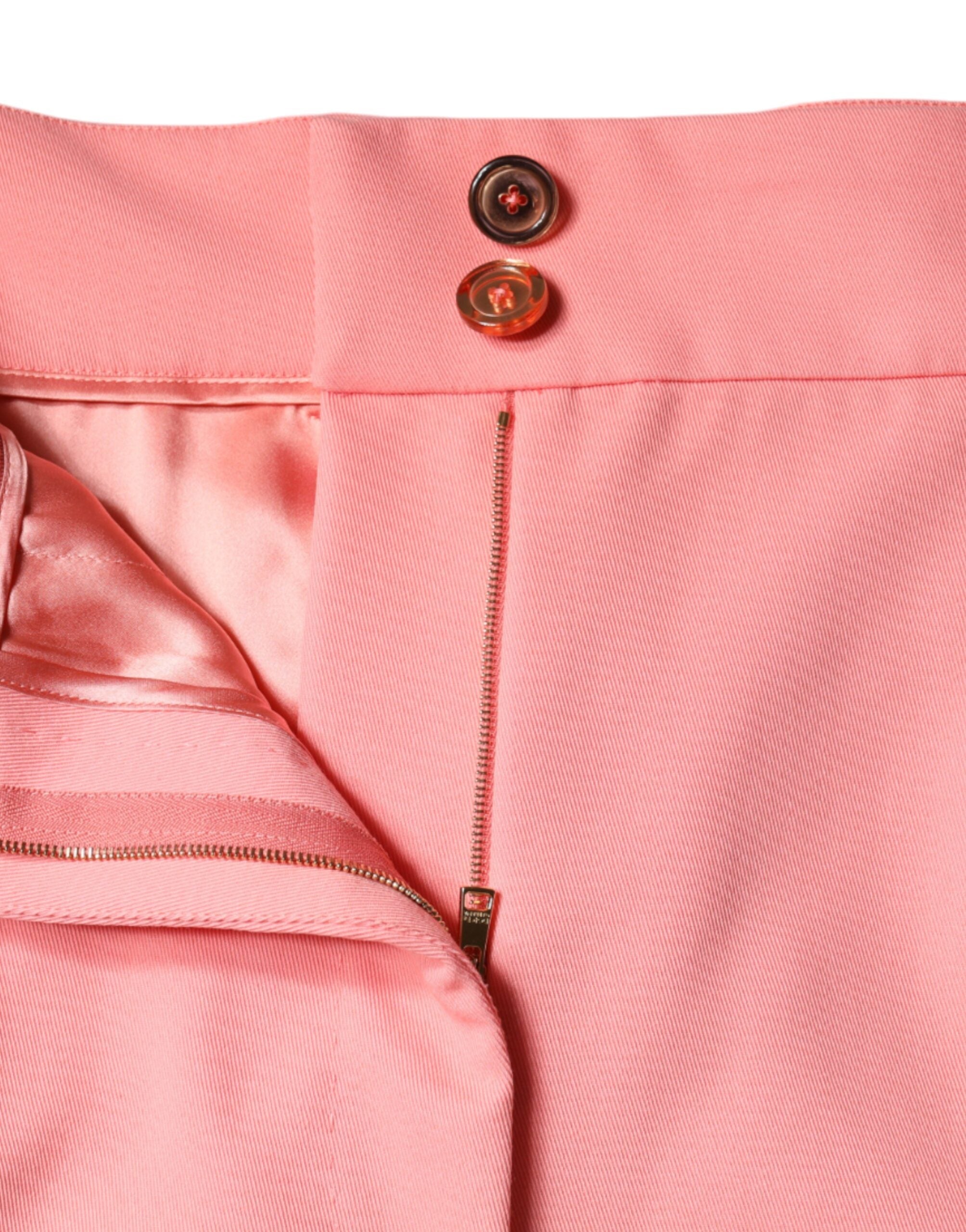 Dolce & Gabbana Rose Pink High Waist Tapered Pants LUNESCAPE