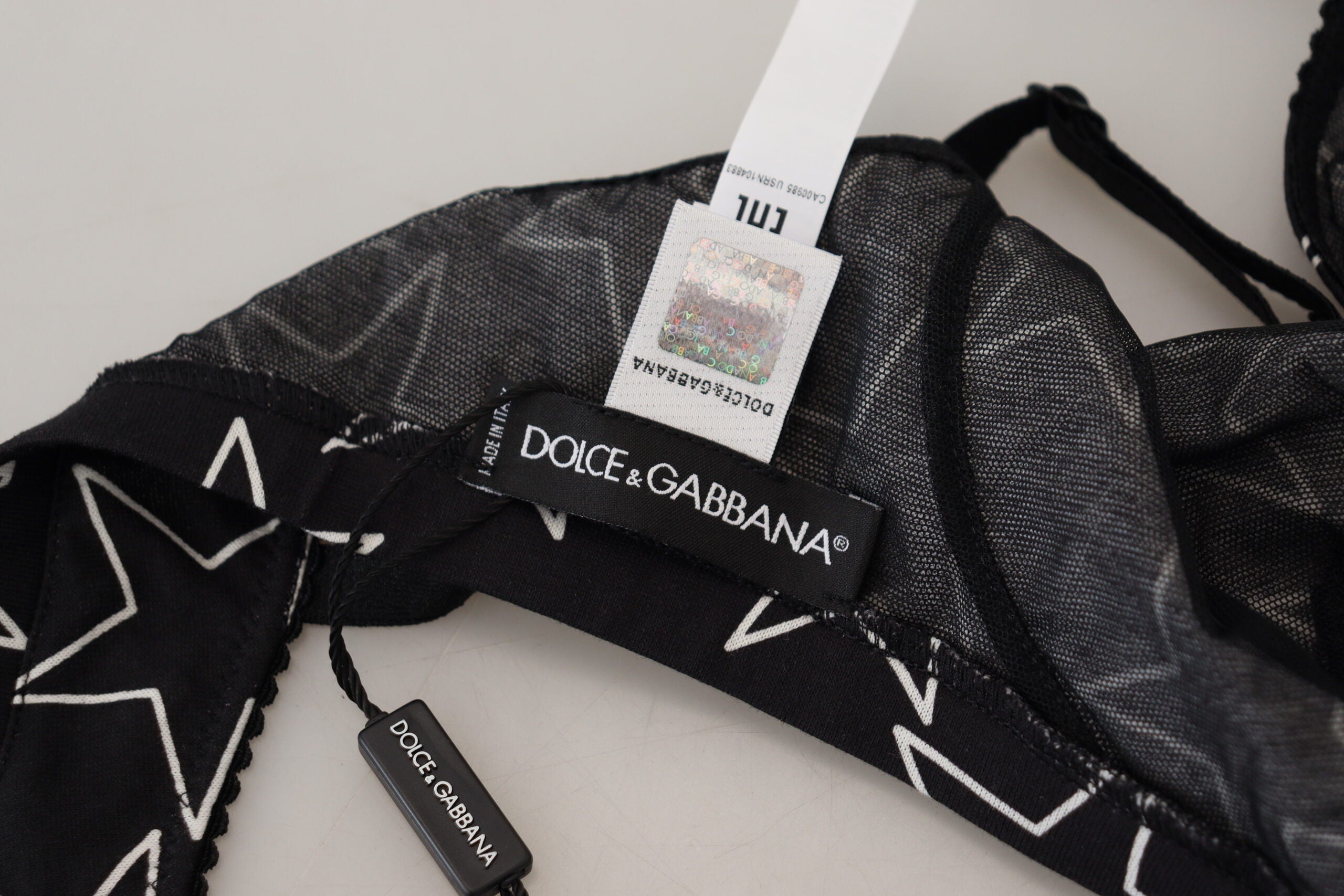 Dolce & Gabbana Black Millennials Star Non Wire Cotton Bra Underwear LUNESCAPE