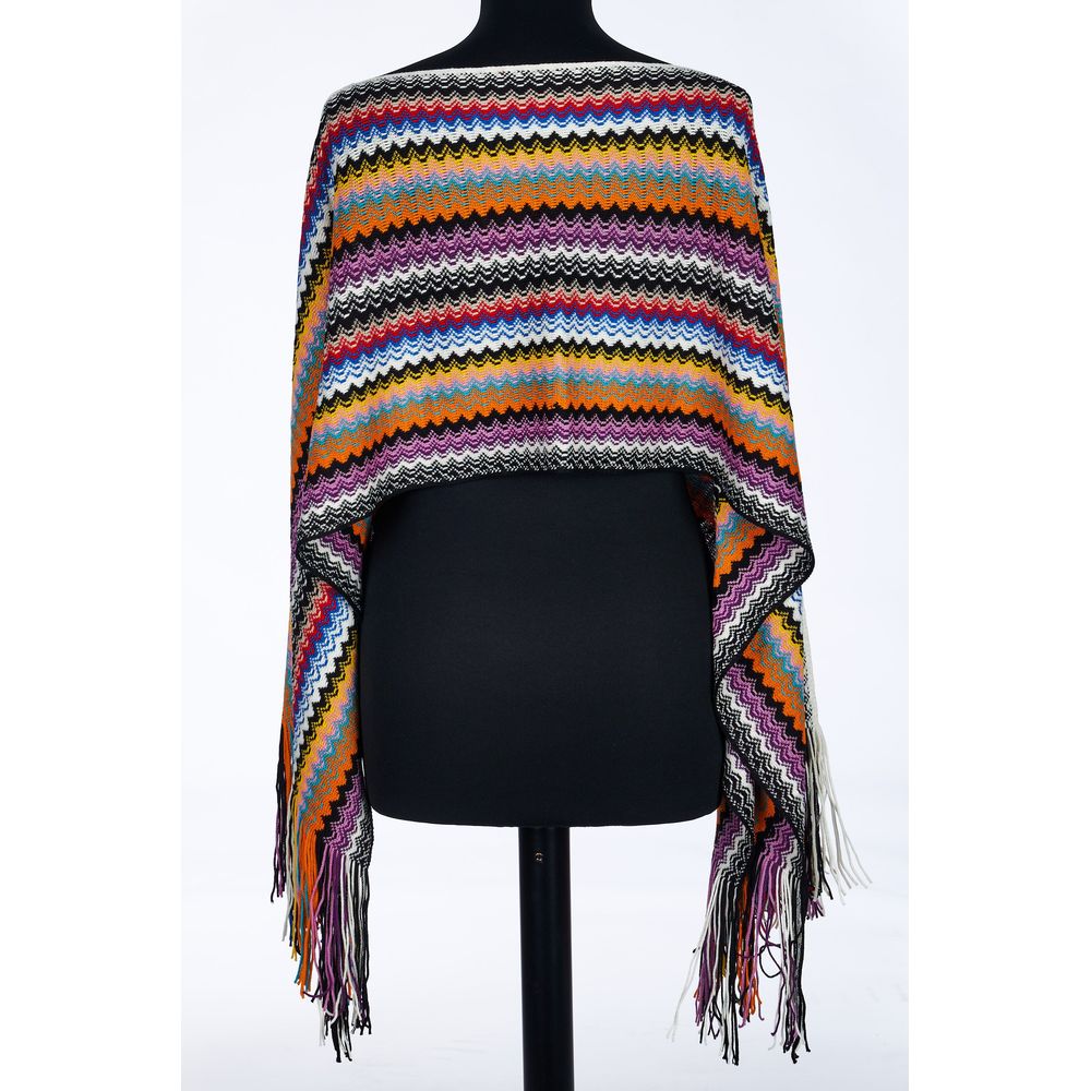 Missoni Multicolor Wool Women Poncho LUNESCAPE