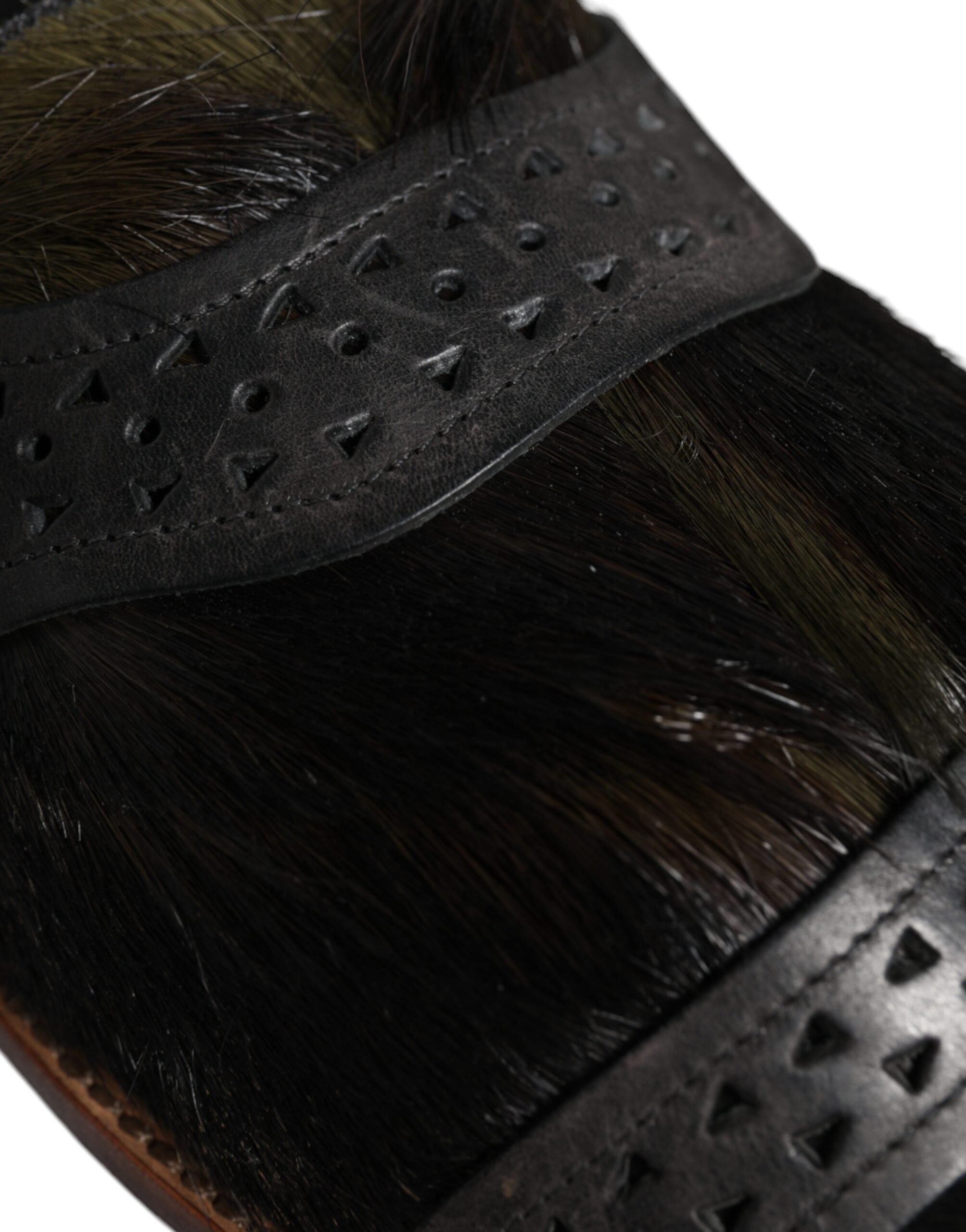 Dolce & Gabbana Black Backstrap Sandal