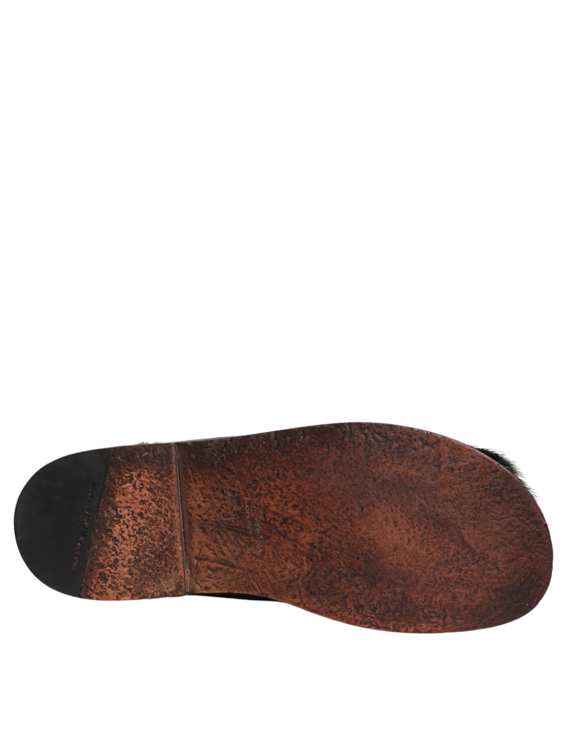 Dolce & Gabbana Black Backstrap Sandal