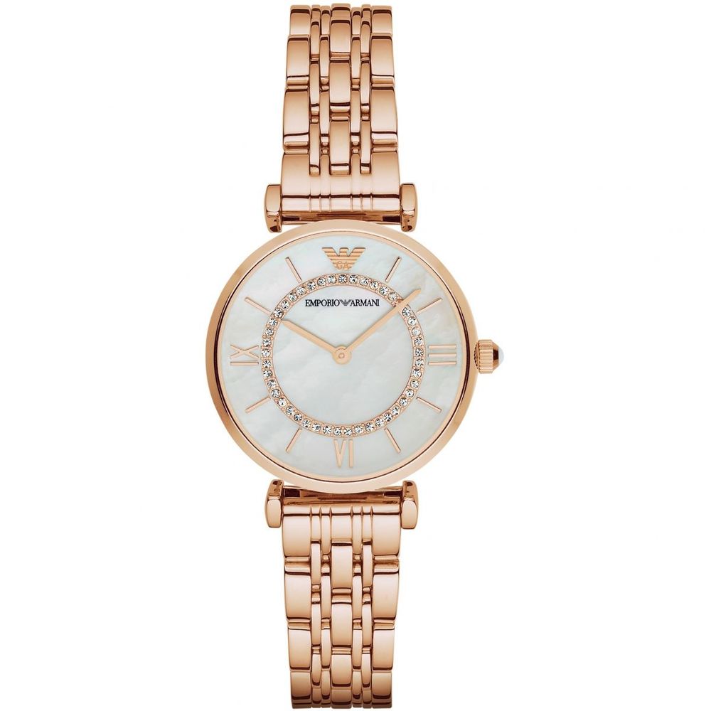 Armani Rose Gold Stainless Steel Watch LUNESCAPE