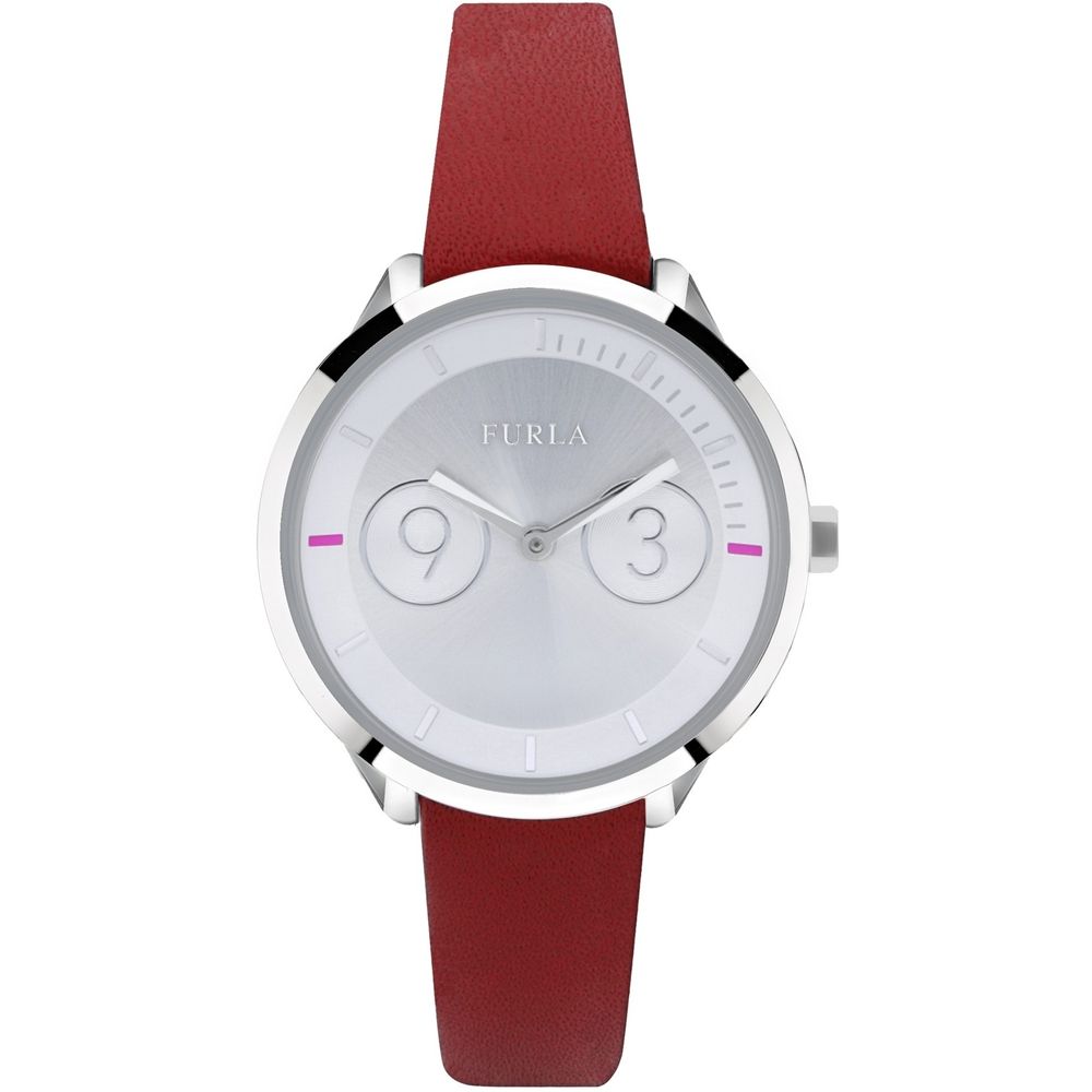 Furla Red Leather Watch LUNESCAPE
