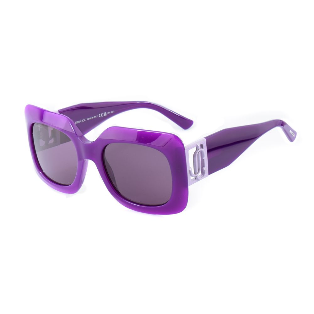 Jimmy Choo Purple Resin Sunglasses LUNESCAPE