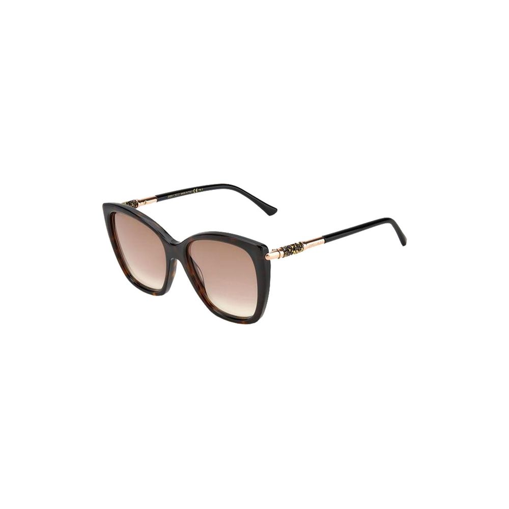 Jimmy Choo Brown Plastic Sunglasses LUNESCAPE