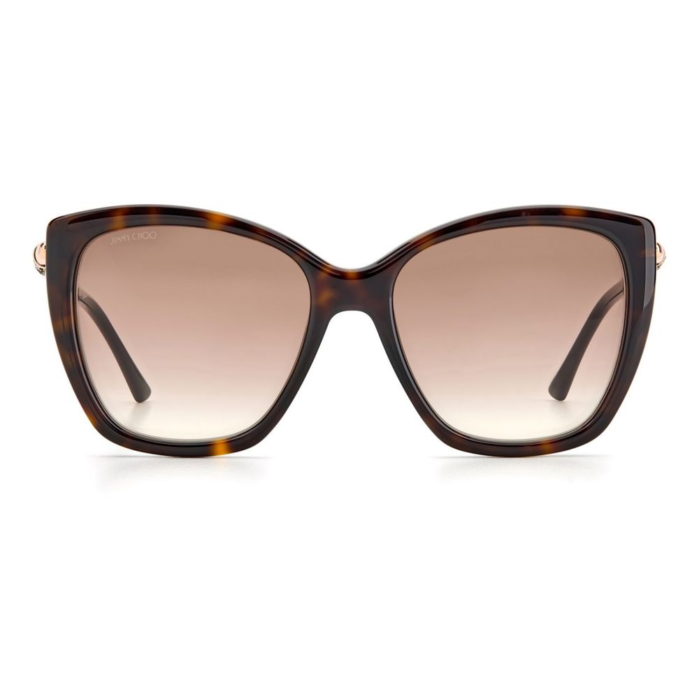 Jimmy Choo Brown Plastic Sunglasses LUNESCAPE