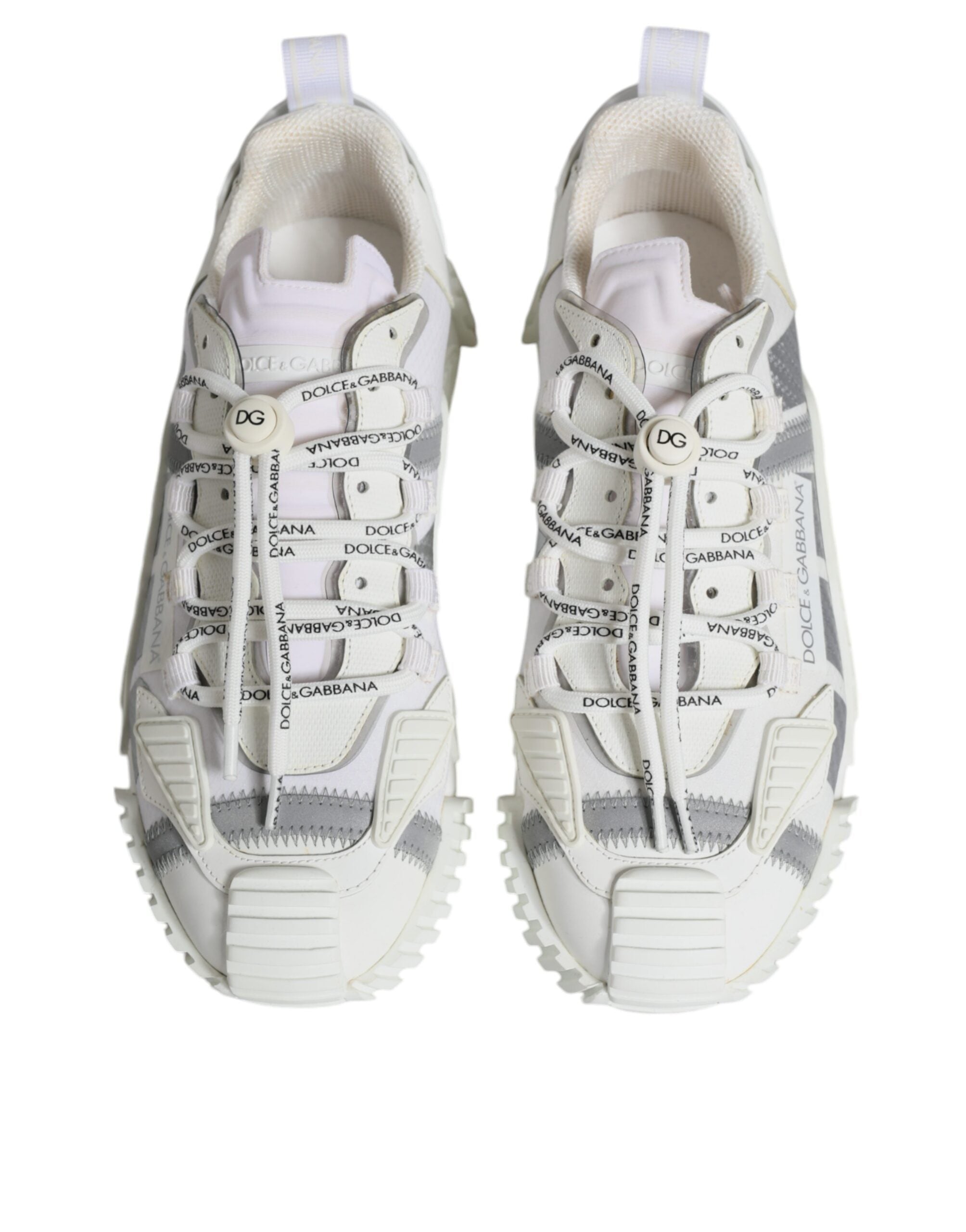 Dolce & Gabbana White Lace Up Low Top NS1 Sneakers Shoes LUNESCAPE