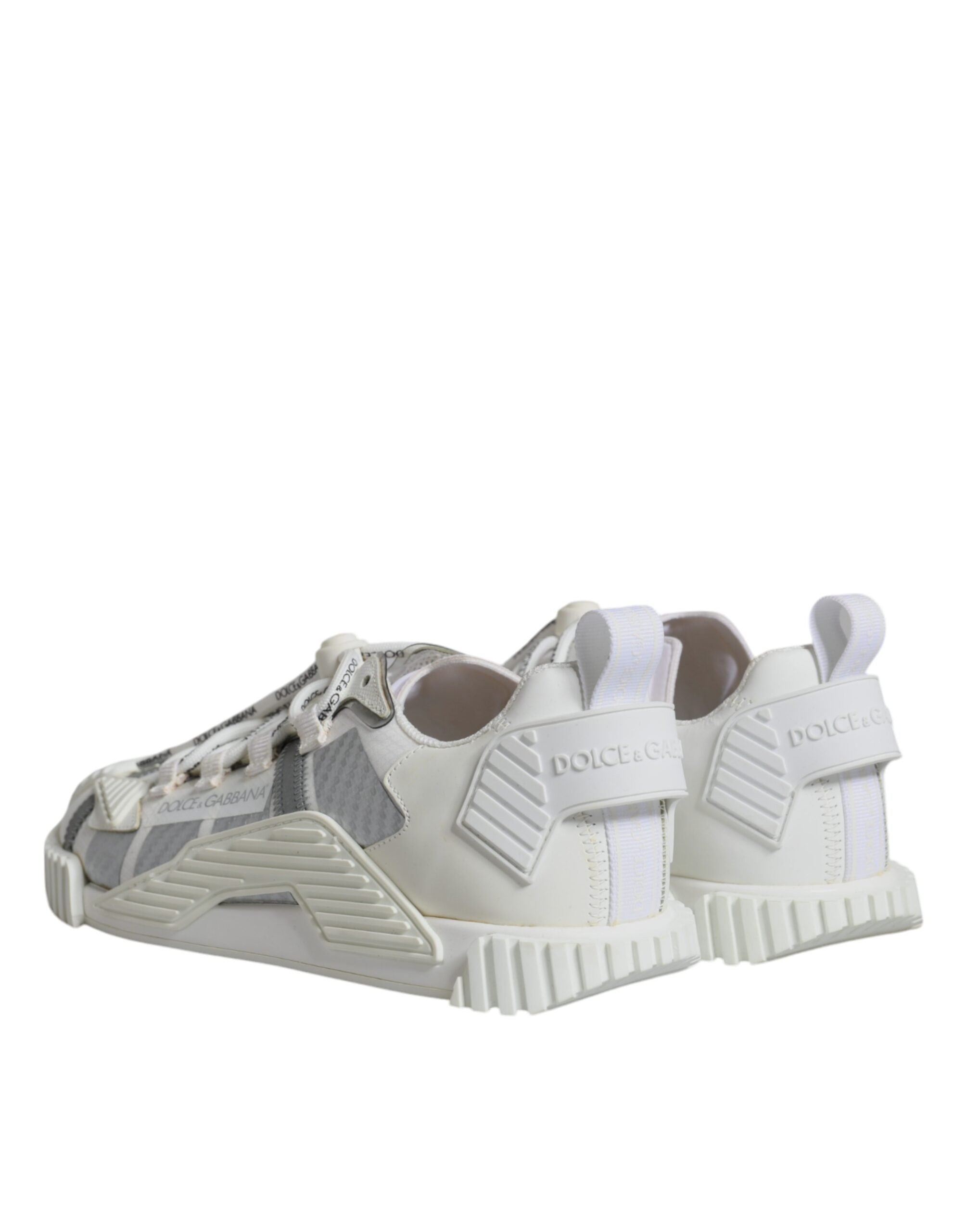 Dolce & Gabbana White Lace Up Low Top NS1 Sneakers Shoes LUNESCAPE