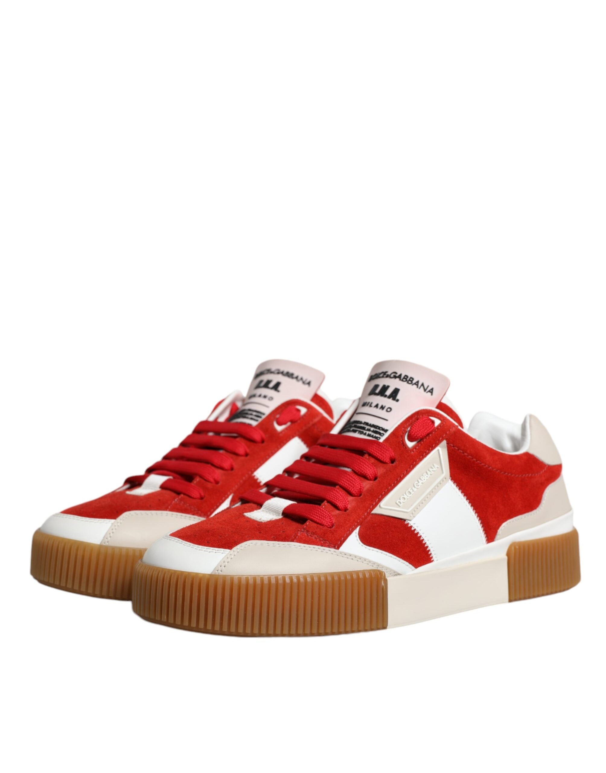 Dolce & Gabbana Multicolor Miami Leather Low Top Sneakers Shoes LUNESCAPE