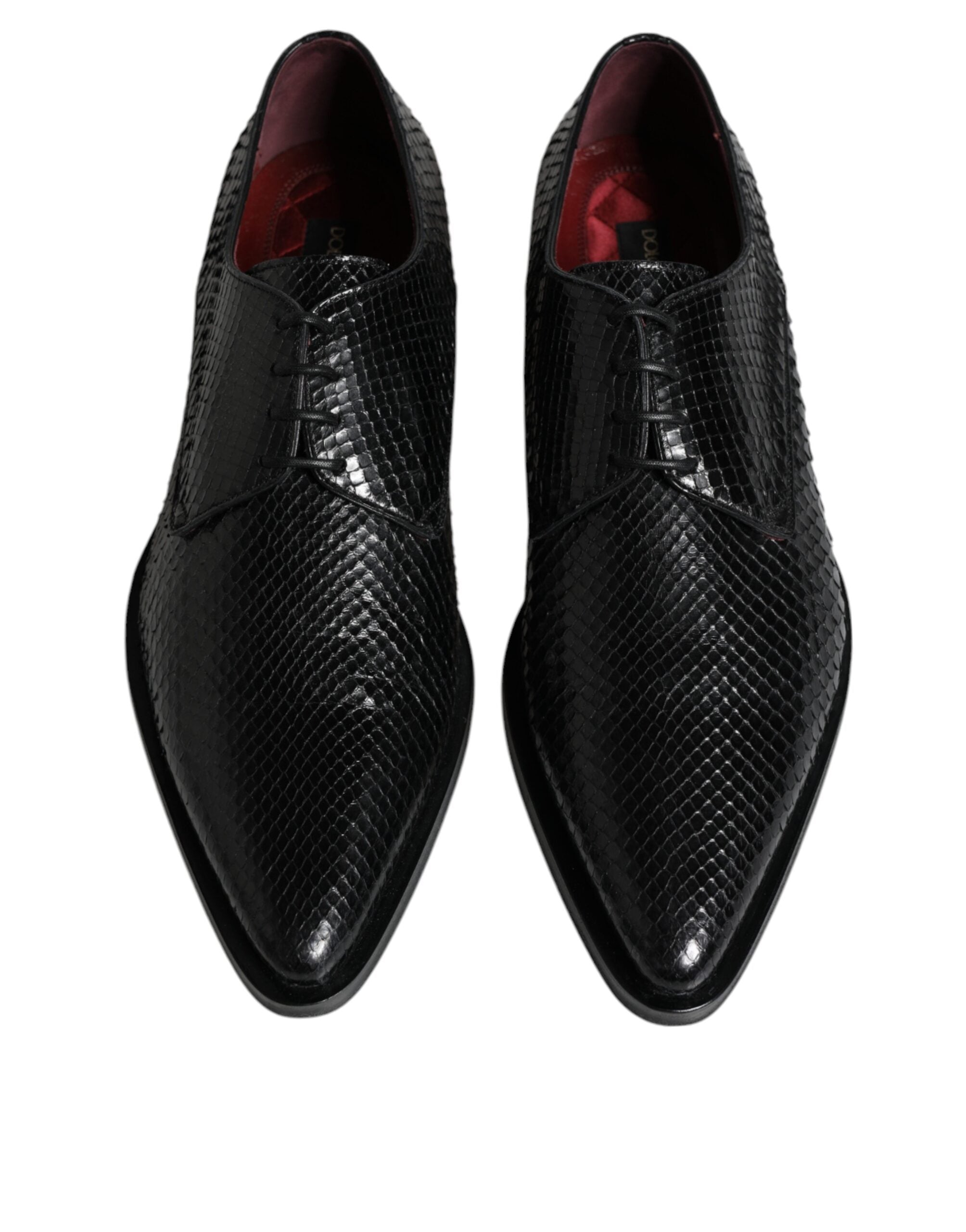 Dolce & Gabbana Black Leather Derby Formal Dress Shoes LUNESCAPE