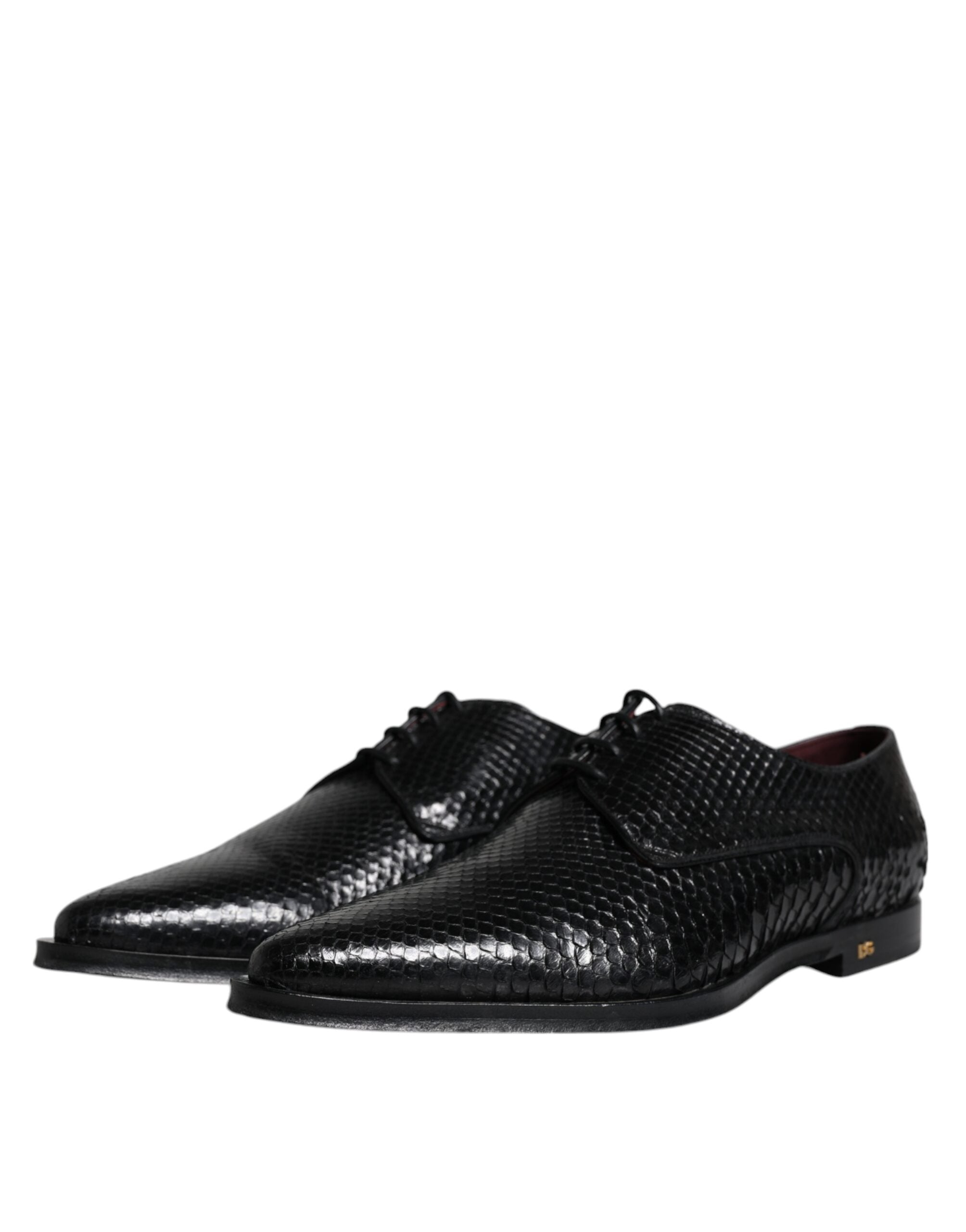 Dolce & Gabbana Black Leather Derby Formal Dress Shoes LUNESCAPE