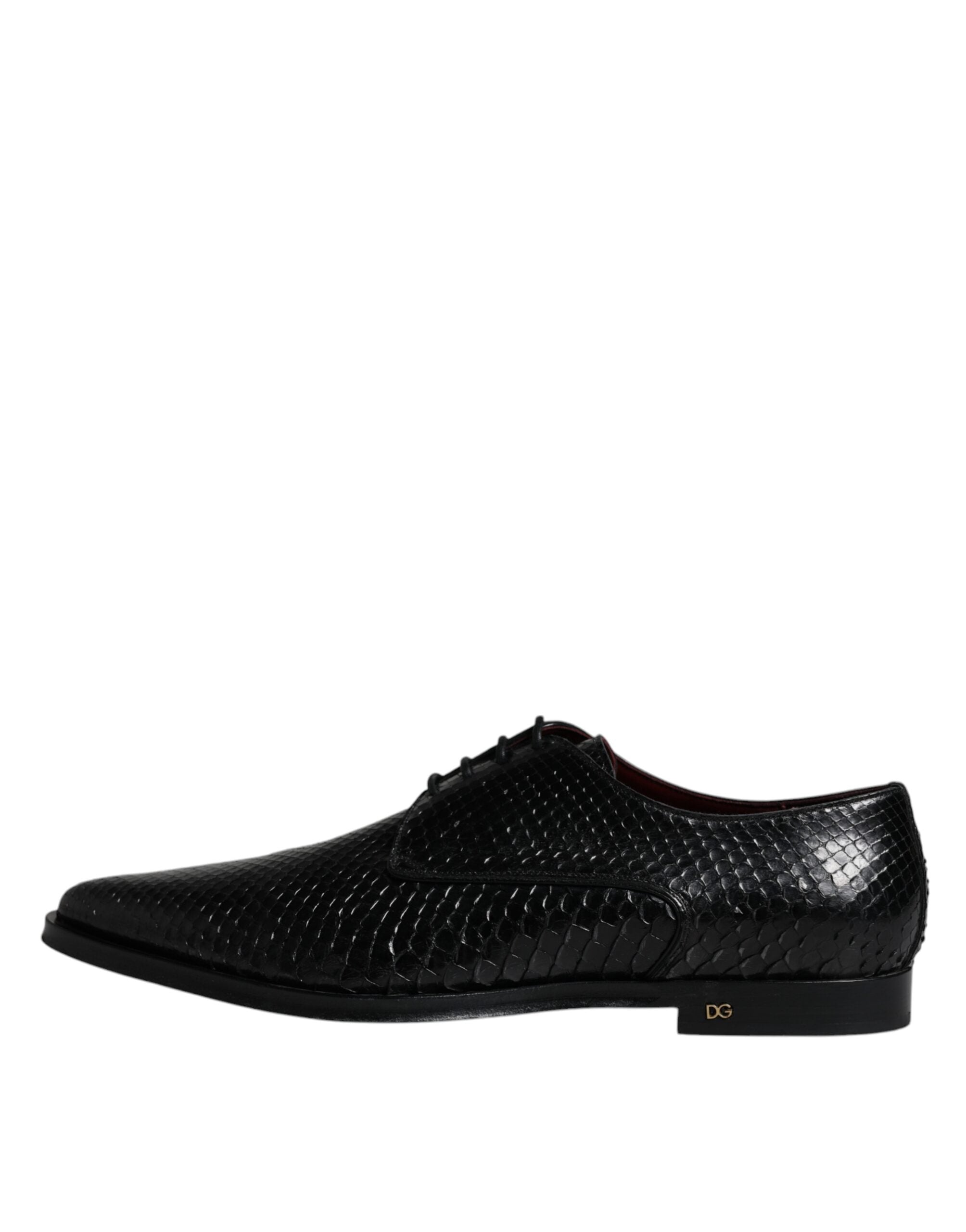 Dolce & Gabbana Black Leather Derby Formal Dress Shoes LUNESCAPE