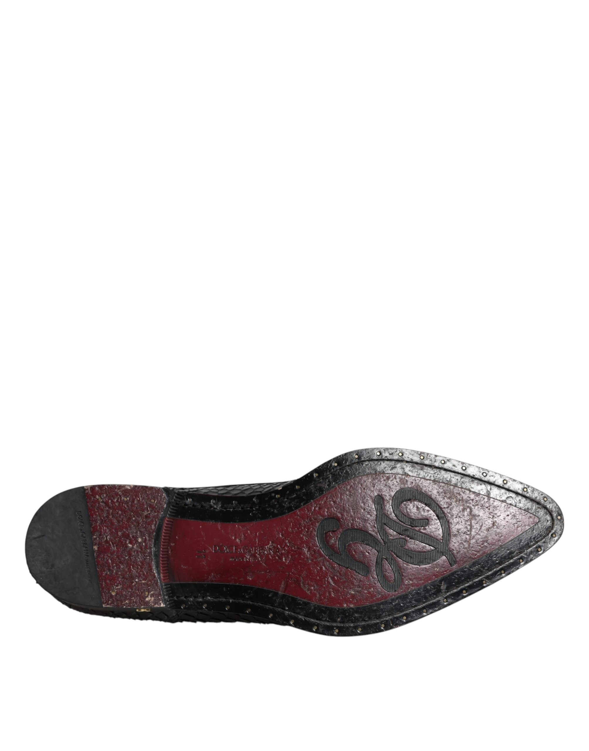 Dolce & Gabbana Black Leather Derby Formal Dress Shoes LUNESCAPE