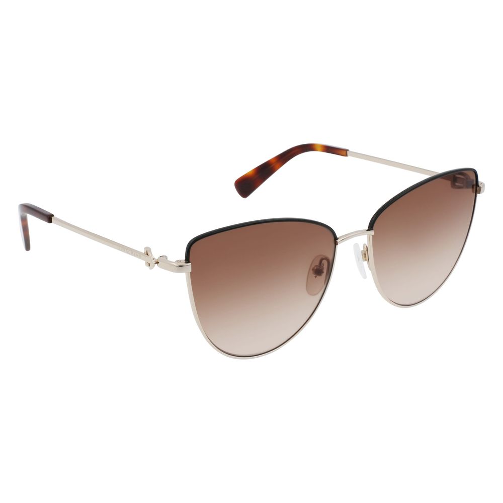Longchamp Gold Metal Sunglasses LUNESCAPE
