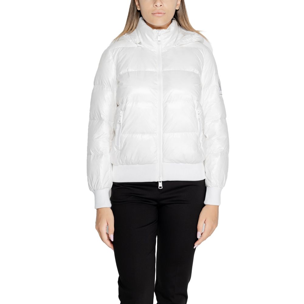 Armani Exchange White Polyamide Jackets & Coat LUNESCAPE