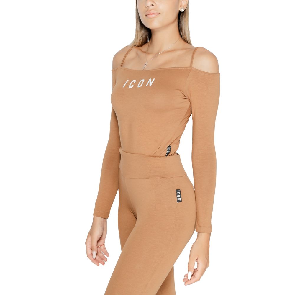 Icon Brown Cotton Bodysuit LUNESCAPE