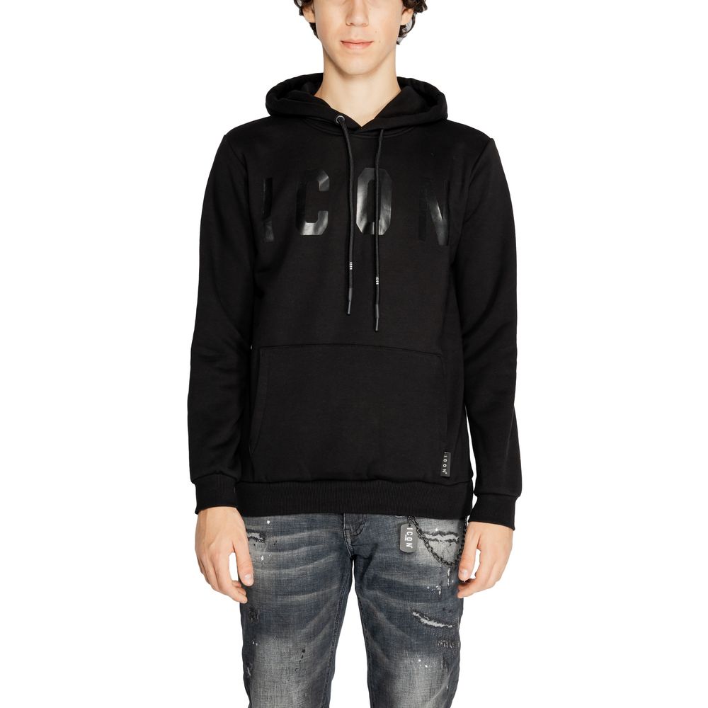 Icon Black Cotton Hoody LUNESCAPE
