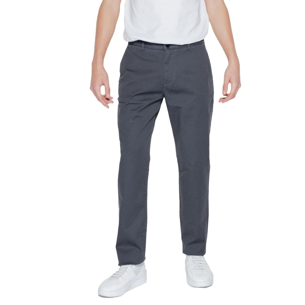 Armani Exchange Black Cotton Pant LUNESCAPE