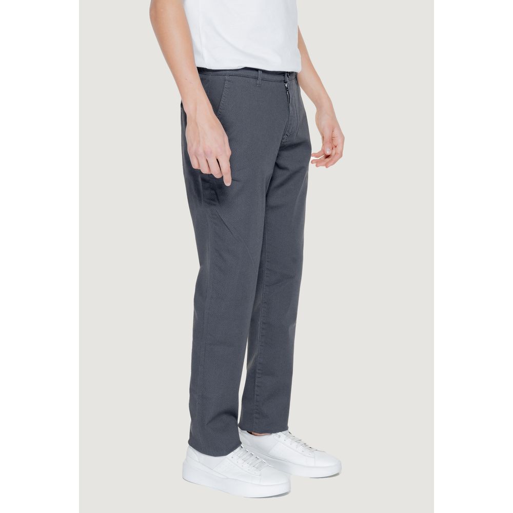 Armani Exchange Black Cotton Pant LUNESCAPE