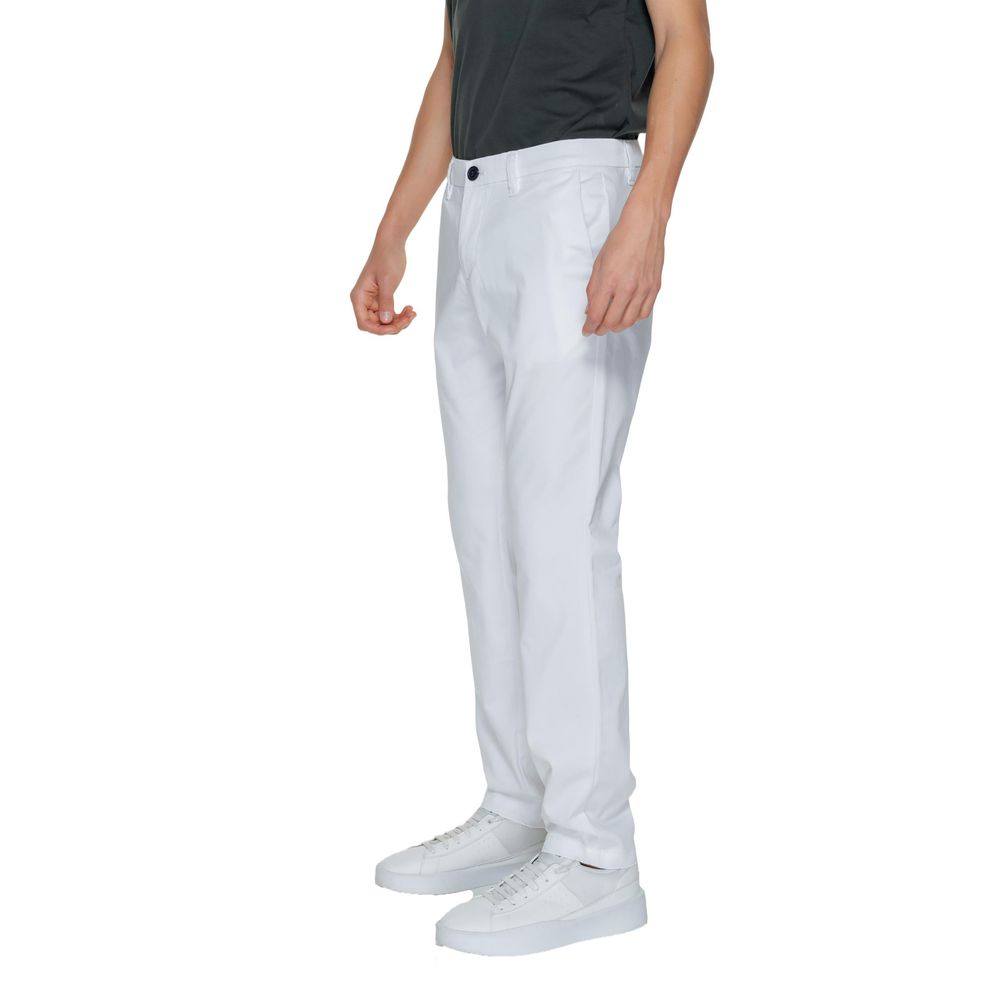 Armani Exchange White Cotton Pant LUNESCAPE