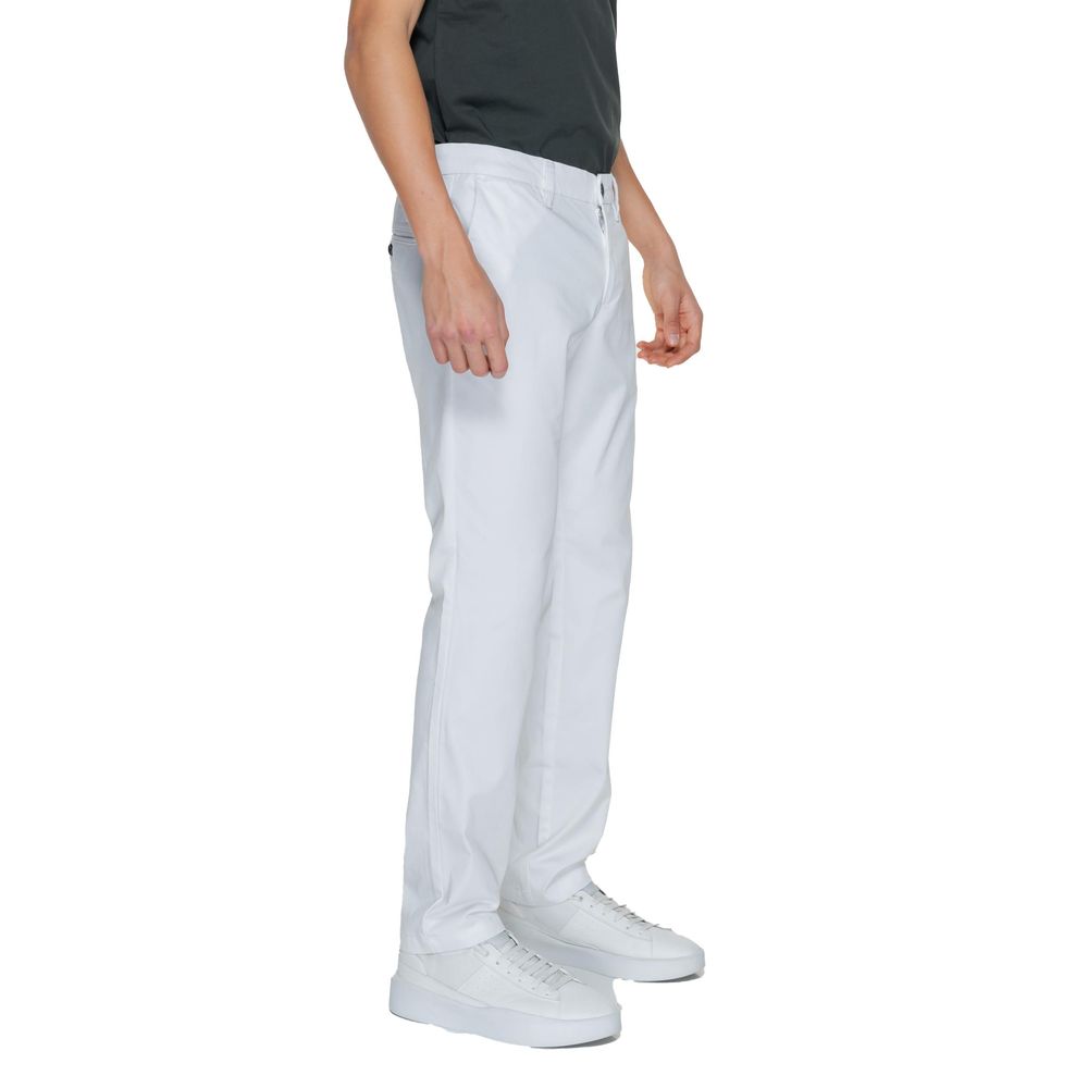 Armani Exchange White Cotton Pant LUNESCAPE