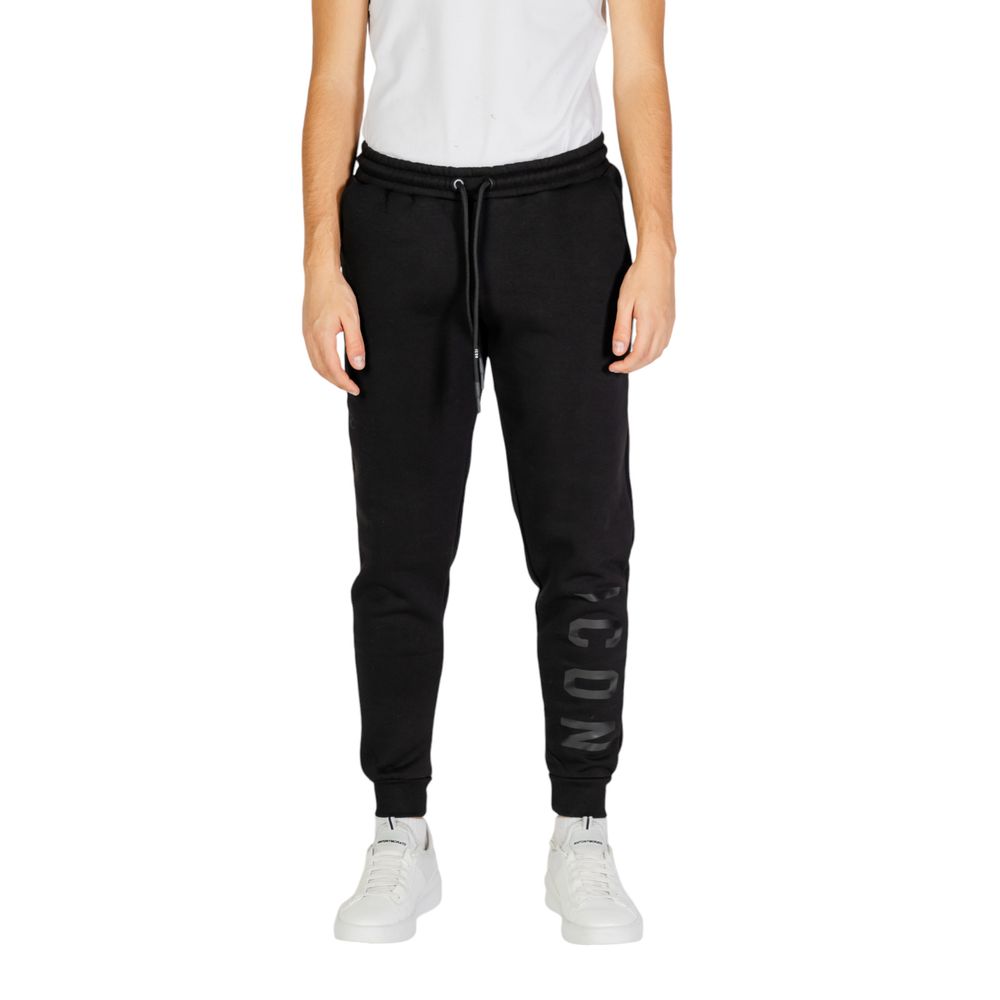 Icon Black Cotton Joggers Workout Pant LUNESCAPE