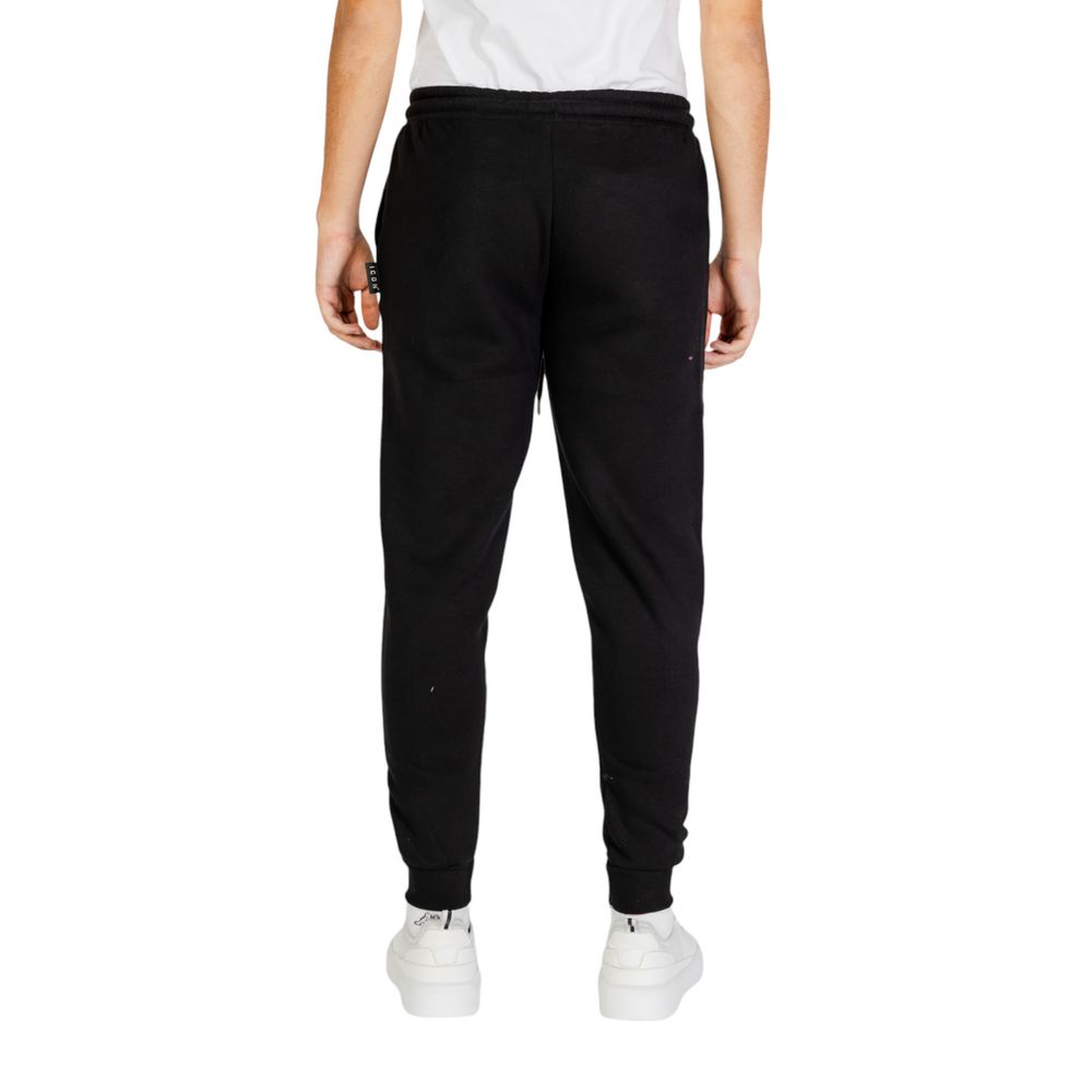 Icon Black And White Cotton Joggers Workout Pant LUNESCAPE