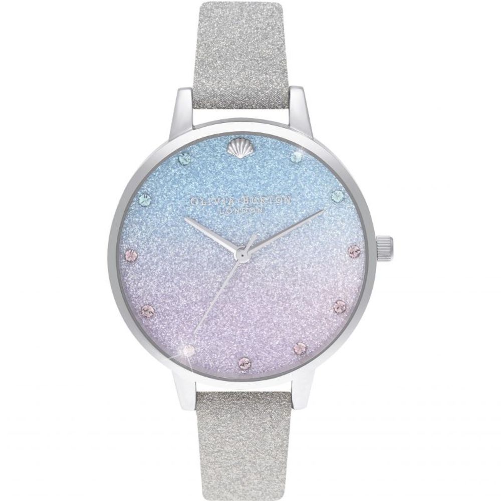 Olivia Burton Gray Artificial Leather Watch LUNESCAPE