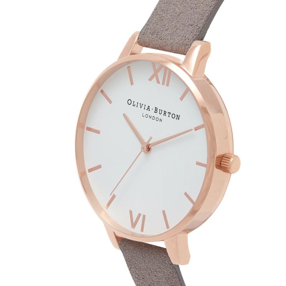 Olivia Burton Gray Artificial Leather Watch LUNESCAPE